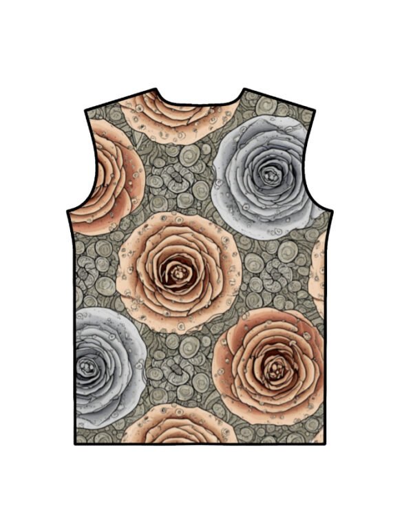 Rose Black Artefact Men AOP T-Shirt - Image 4