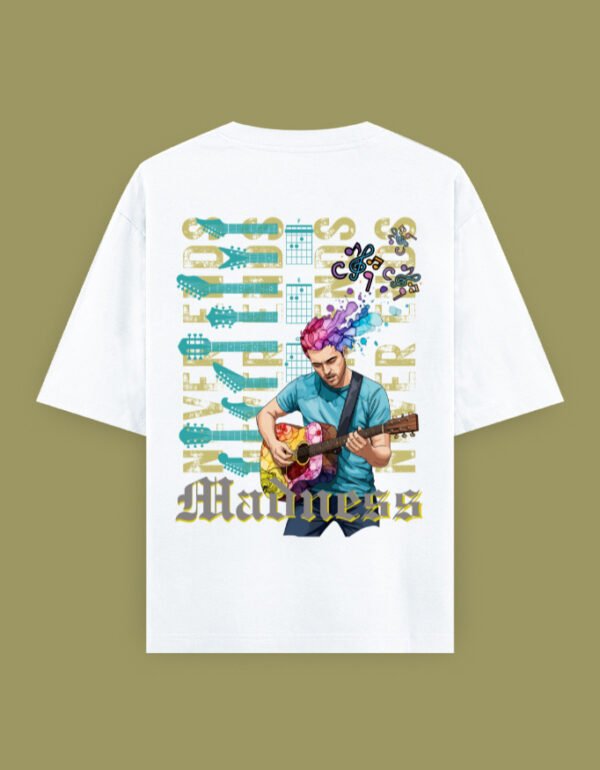 Guitar Madness Unisex Oversized Classic T-Shirt - Image 12