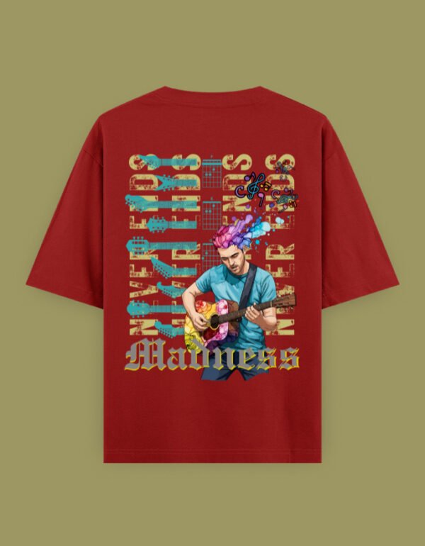 Guitar Madness Unisex Oversized Classic T-Shirt - Image 4