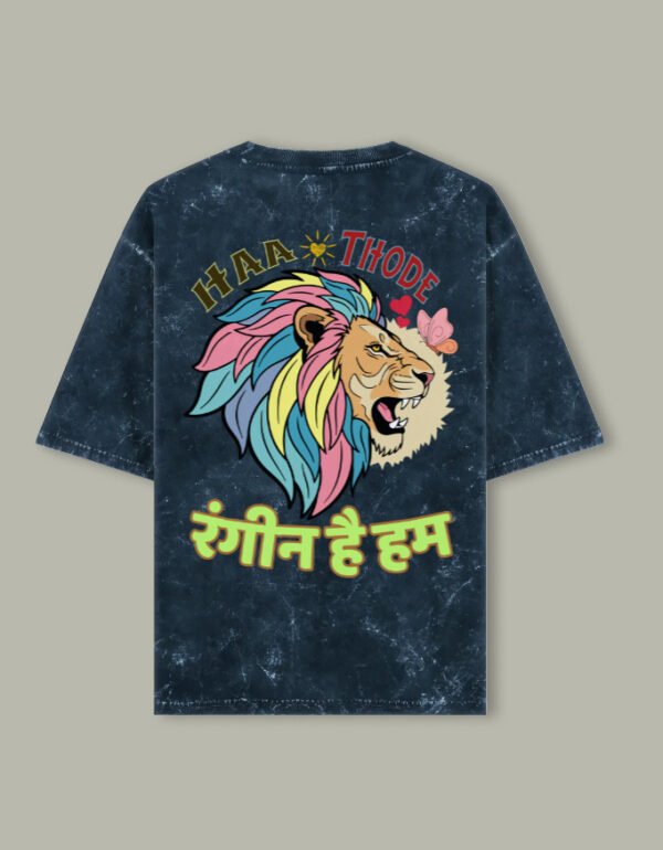 Rangeen Hai Hum Unisex Acid Washed Oversized Tee - Image 11