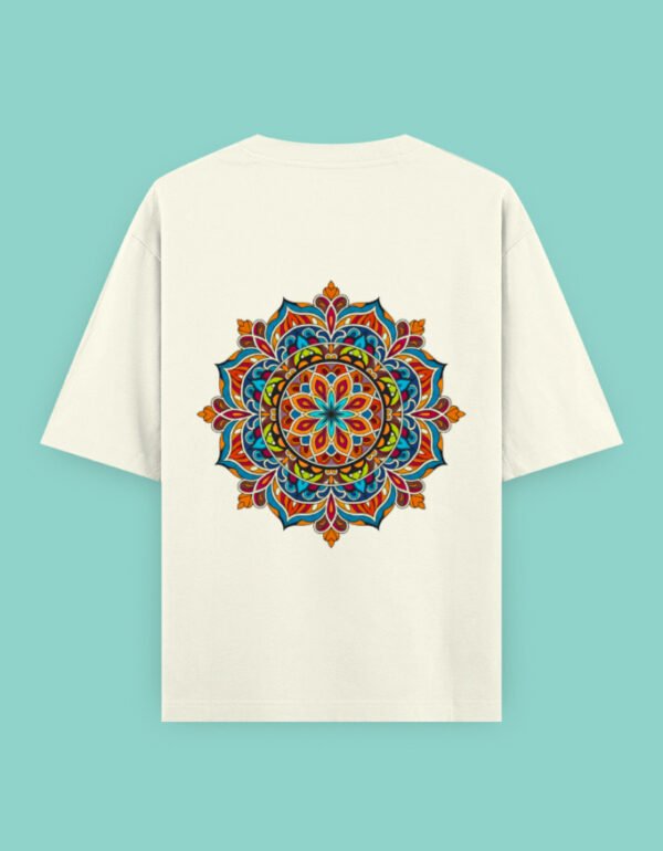 Navratri Theme Krishna Unisex Oversized Classic T-Shirt - Image 8