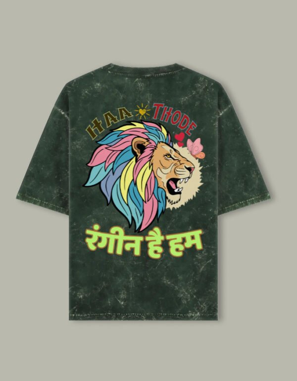 Rangeen Hai Hum Unisex Acid Washed Oversized Tee - Image 10