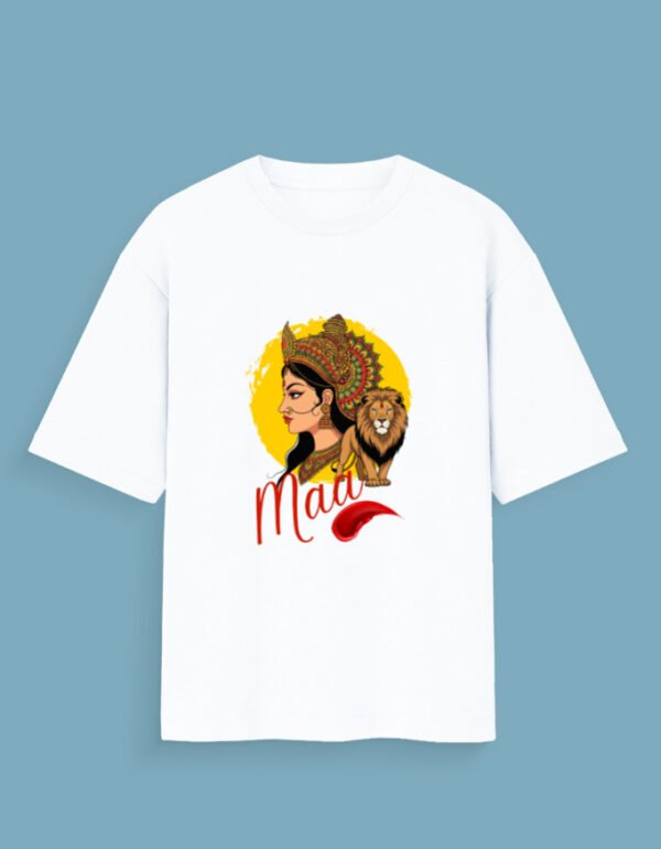Maa Navratri Unisex Oversized Standard T-Shirt - Image 6