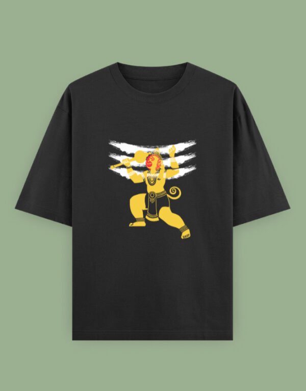 Shiv Bajrangi Unisex Oversized Classic T-Shirt - Image 4