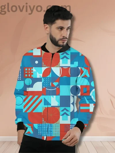 Geophy Sky Blue aop Jacket