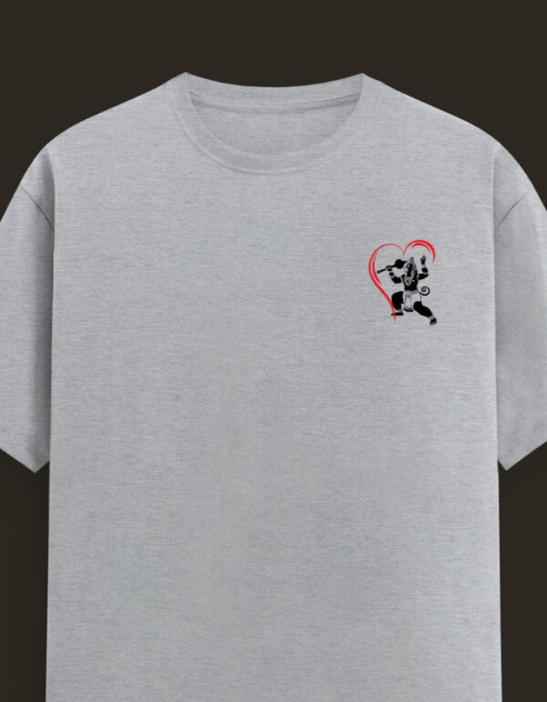 Bajrangi Heart Unisex Classic Crew T-Shirt - Image 8
