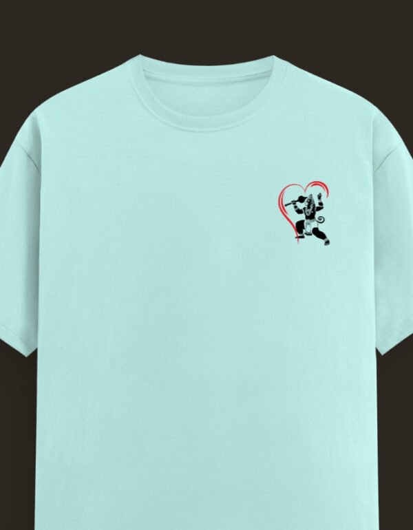 Bajrangi Heart Unisex Classic Crew T-Shirt - Image 5