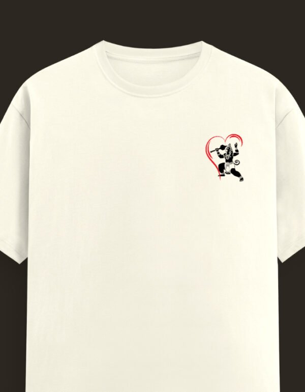 Bajrangi Heart Unisex Classic Crew T-Shirt - Image 3