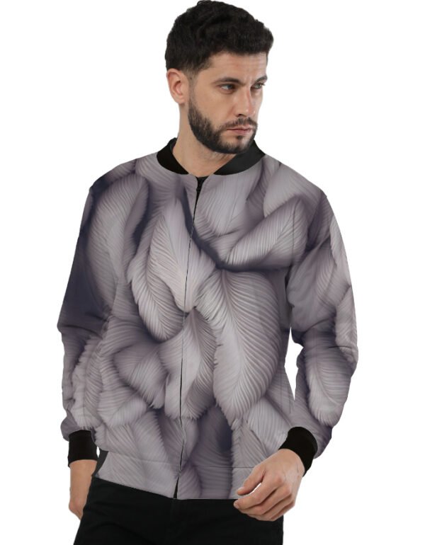 Curly Feather Unisex AOP Bomber Jacket - Image 5