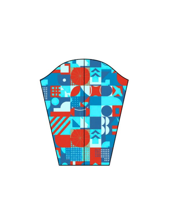 Geophy Sky Blue Unisex AOP Bomber Jacket - Image 4