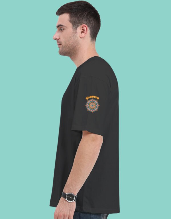 Navratri Theme Krishna Unisex Oversized Classic T-Shirt - Image 10
