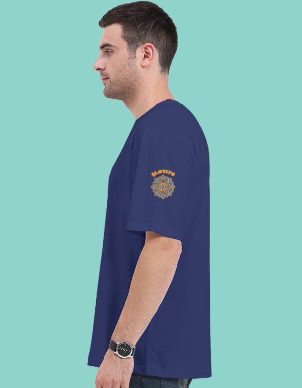 Navratri Theme Krishna Unisex Oversized Classic T-Shirt - Image 17