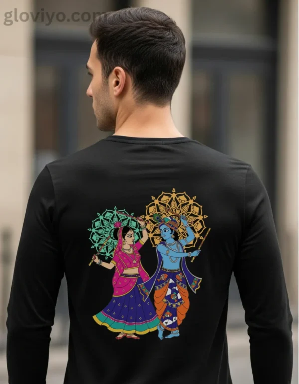 Garba Navratri Night Full Sleeve T-Shirt