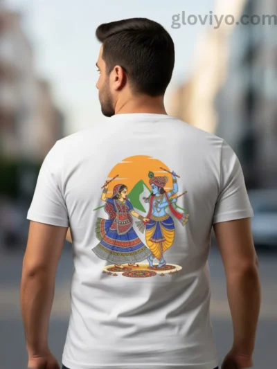 Radha Krishna Garba Uni White