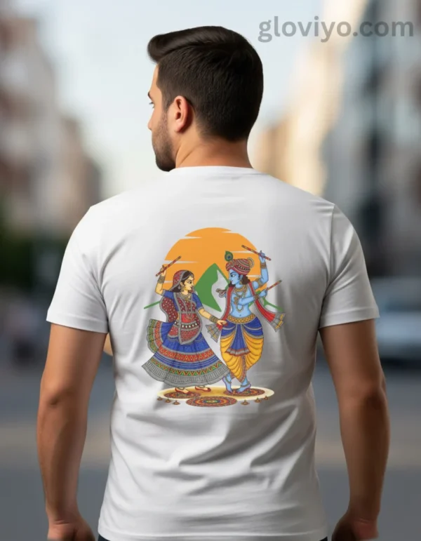 Radha Krishna Garba Uni White