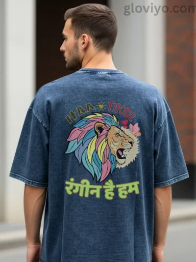 Rangeen Navy Blue Back