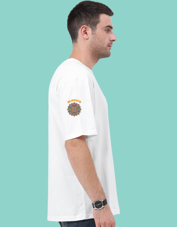 Navratri Theme Krishna Unisex Oversized Classic T-Shirt - Image 24