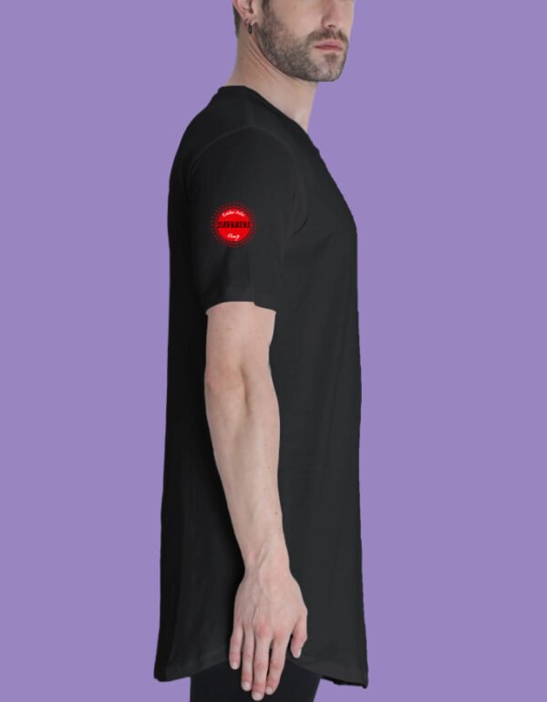 Men Radha Krishna Longline Curved  Navratri T-Shirt - Image 6