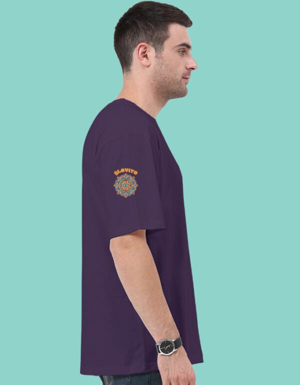 Navratri Theme Krishna Unisex Oversized Classic T-Shirt - Image 9