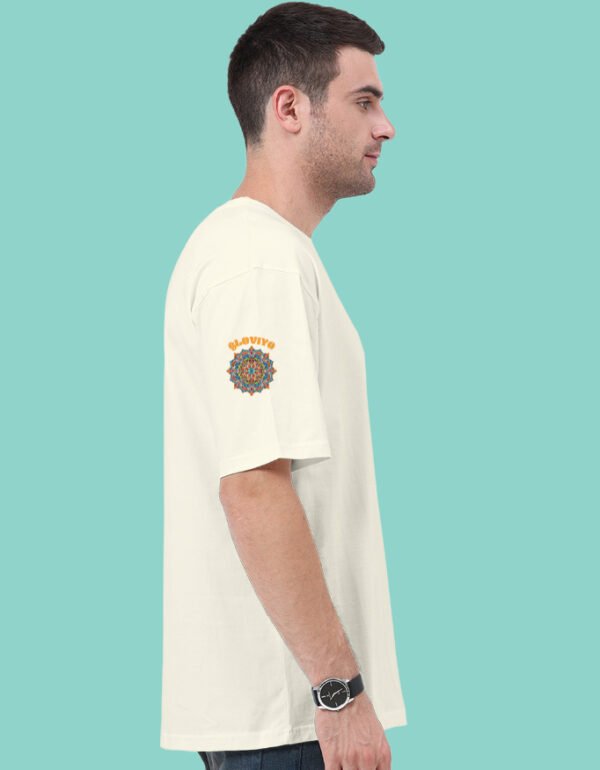Navratri Theme Krishna Unisex Oversized Classic T-Shirt - Image 6