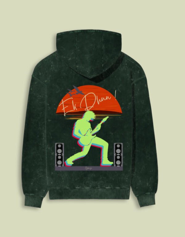 Guitar Lover Unisex Acid Wash Hoodie - Image 4