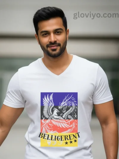 Belligerent V-neck White
