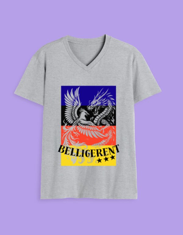 Belligerent Men V-Neck T-Shirt - Image 2