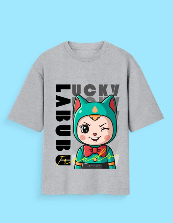 Lucky Labubu Doll Oversized Unisex Standard T-Shirt - Image 8