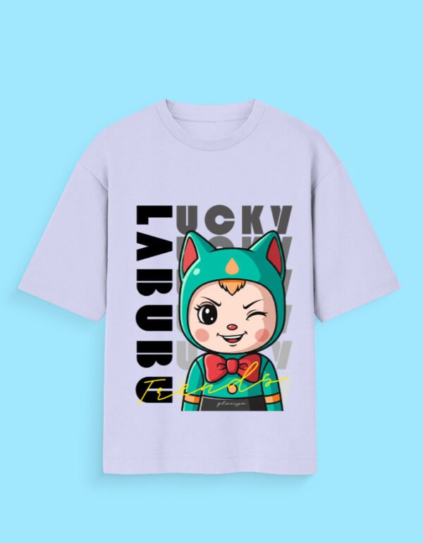 Lucky Labubu Doll Oversized Unisex Standard T-Shirt - Image 6