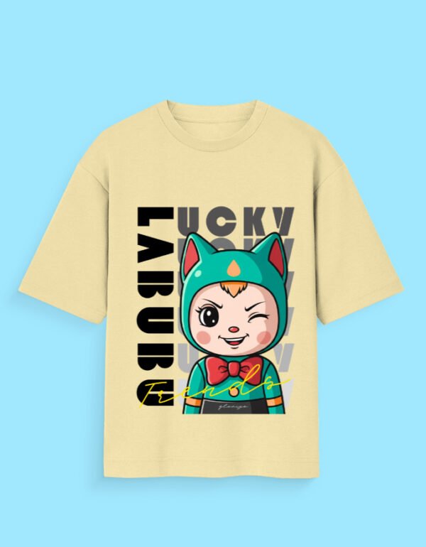 Lucky Labubu Doll Oversized Unisex Standard T-Shirt - Image 5
