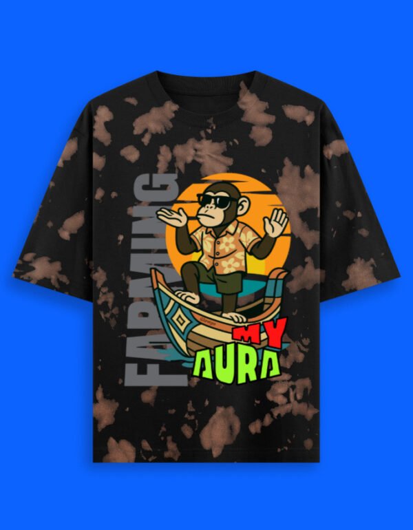 Aura Farming Tie-Dye Oversized T-Shirt - Image 5