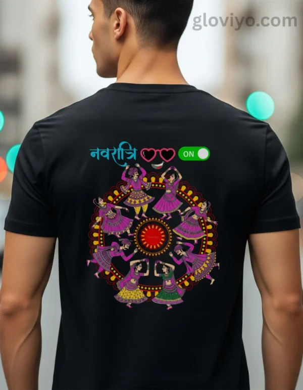 Garba Holic Man Back Black
