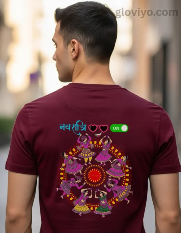 Garba Holic Man Back Maroon