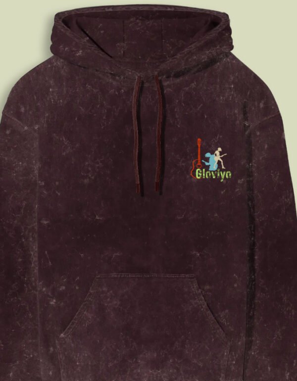 Guitar Lover Unisex Acid Wash Hoodie - Image 9