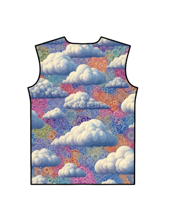 Cloud Colourful All Over Printed Men’s T-Shirt - Image 6