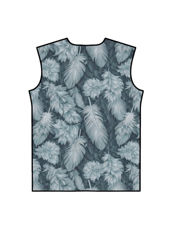 Green Feather Unisex AOP T-Shirt - Image 4