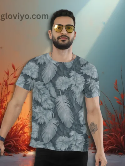 Feather Green unisex menT-shirt