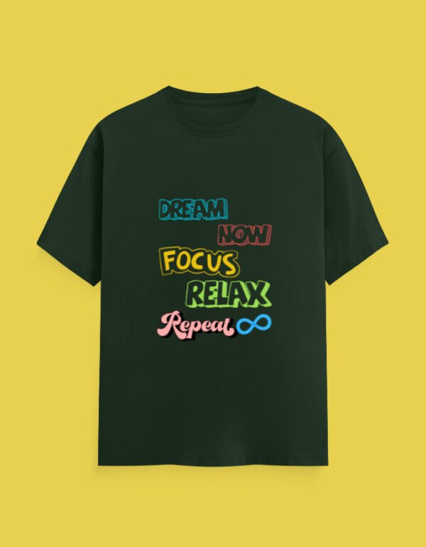 DREAM FOCUS RELAX REPEAT UNISEX Classic T-Shirt - Image 4