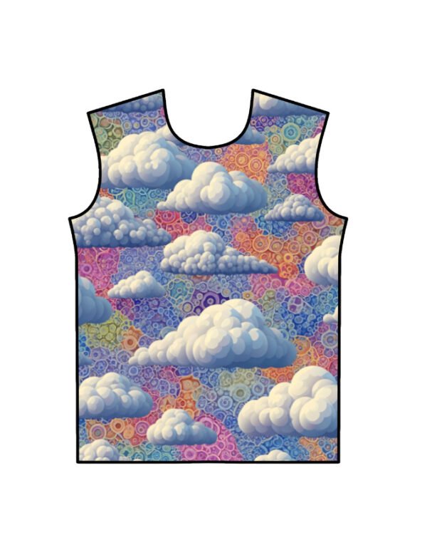 Cloud Colourful All Over Printed Men’s T-Shirt - Image 7