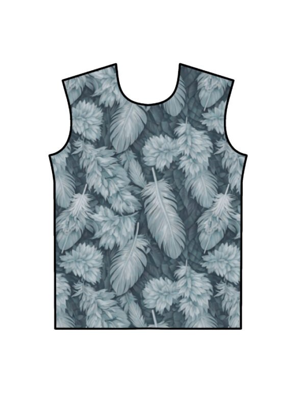 Green Feather Unisex AOP T-Shirt - Image 3