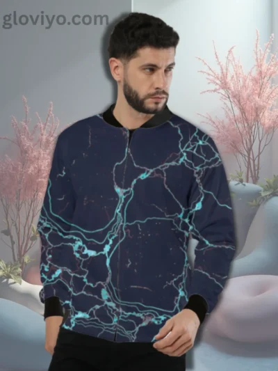 Turquoise Onyx Bomber jacket