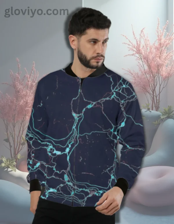 Turquoise Onyx Bomber jacket