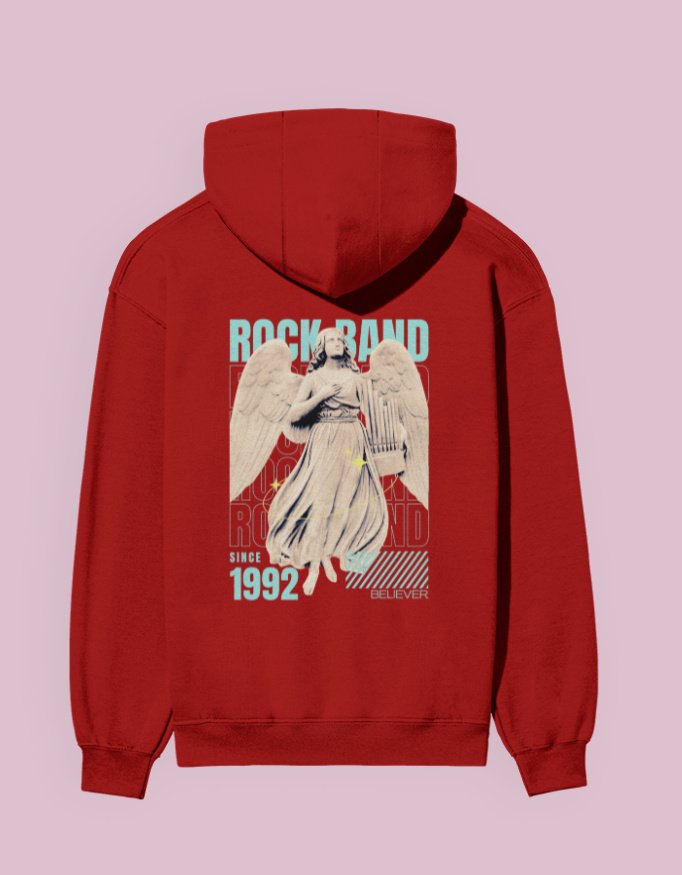 Rockband Hoody red