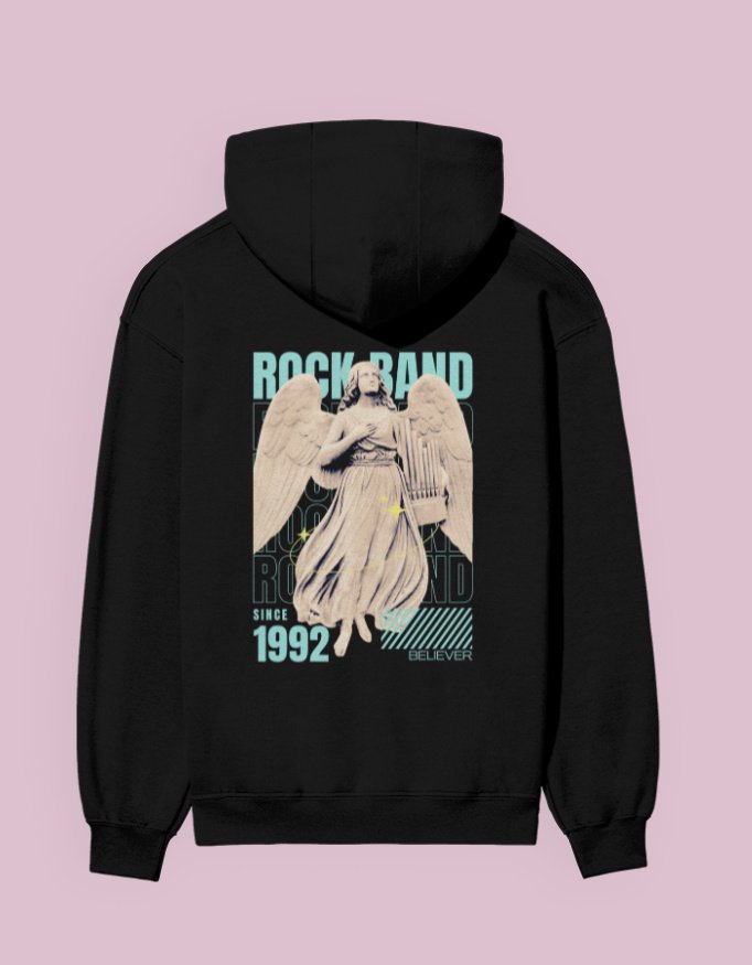 Rockband Hoody Black