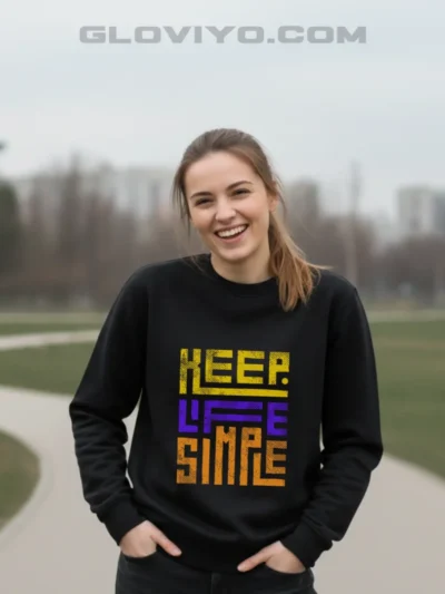 Keep Life Simple Black