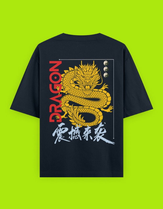 Fearless Dragon Unisex Oversized Classic T-Shirt - Image 9