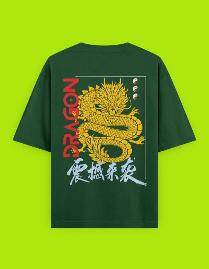 Fearless Dragon Unisex Oversized Classic T-Shirt - Image 8