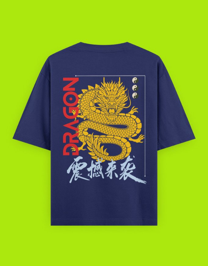 Fearless Dragon Unisex Oversized Classic T-Shirt - Image 7