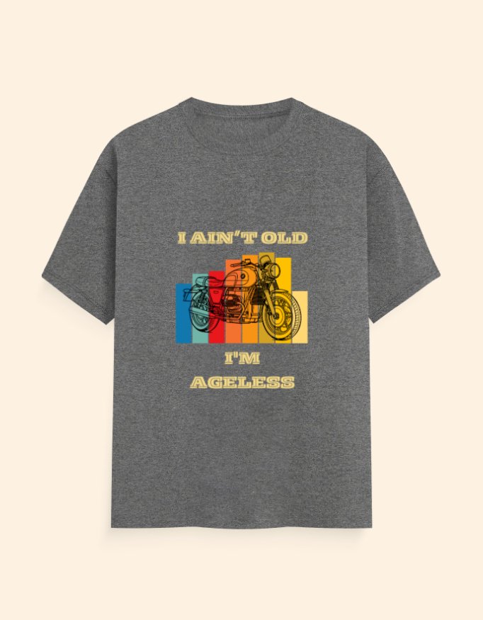 Ageless Biker Classic Half-Sleeve T-Shirt - Image 7